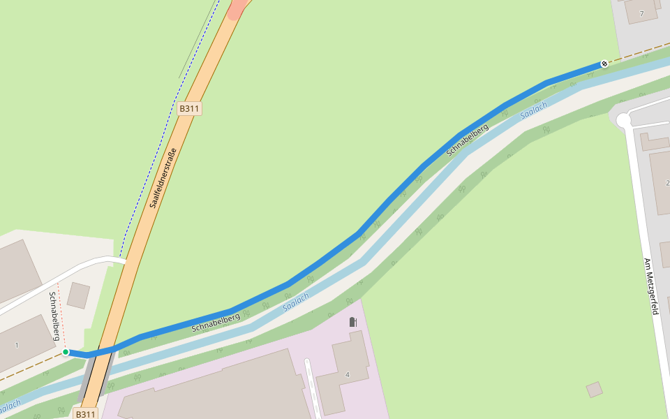 Schnabelberg walking route map in Maishofen