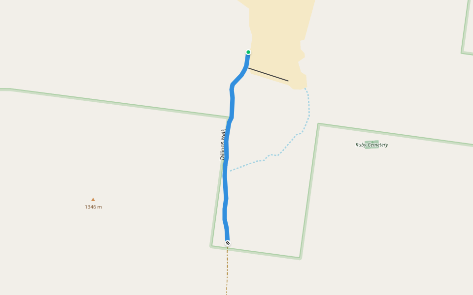 Tailings walk walking route map in Nogales
