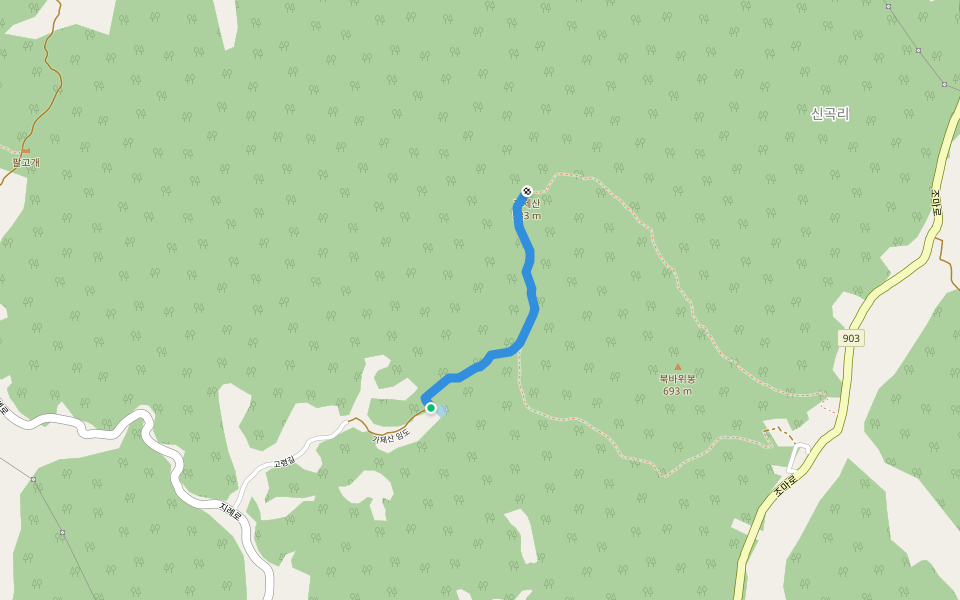 가제산 등산로 walking route map in Gimcheon