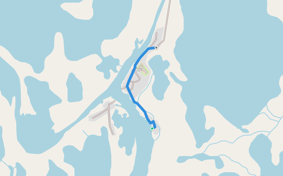 Old Kasigluk Main Road walking route map in Kasigluk