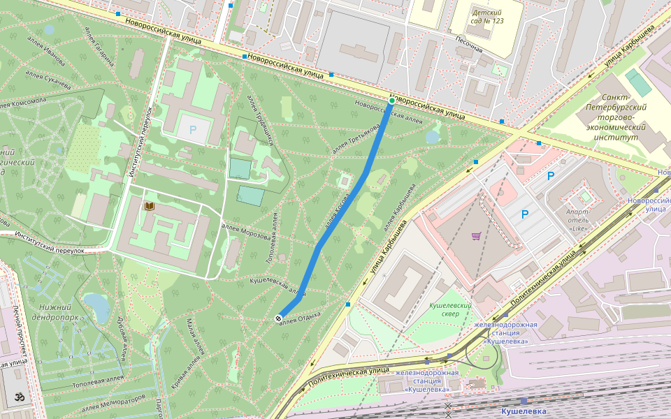 аллея Косова