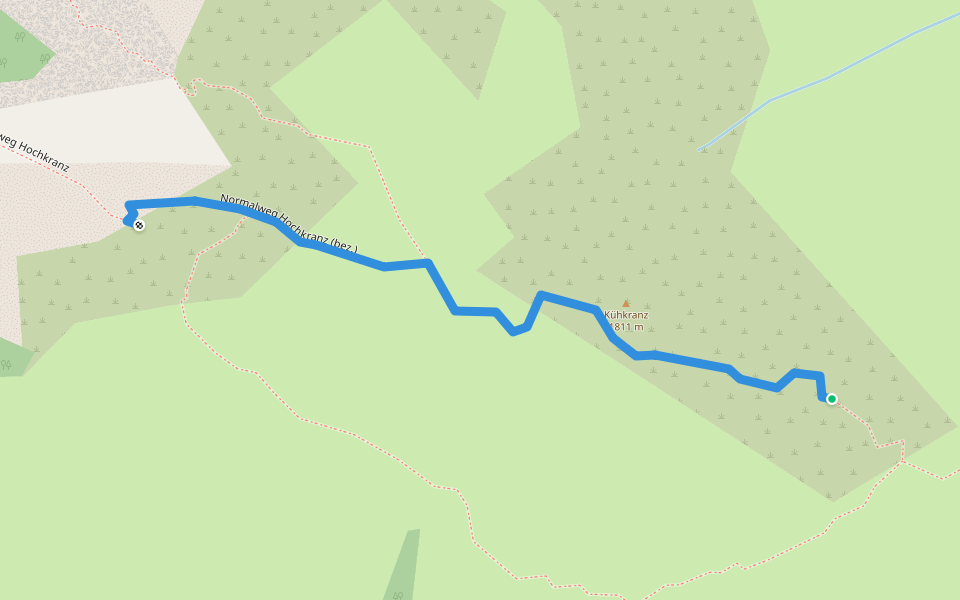 Normalweg Hochkranz (bez.) walking route map in Saalfelden