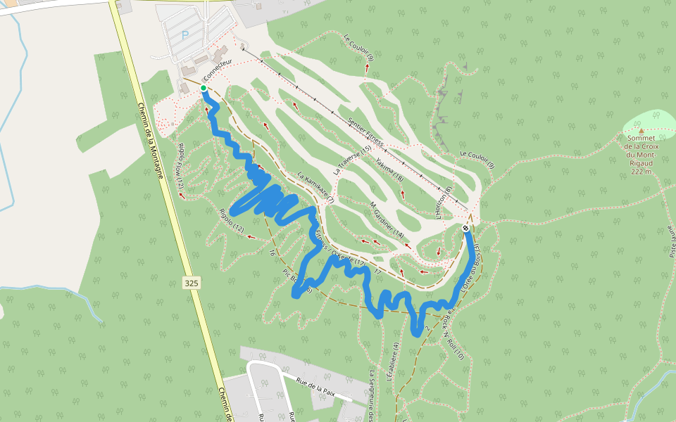 L'Orée du Bois (3) walking route map in Rigaud