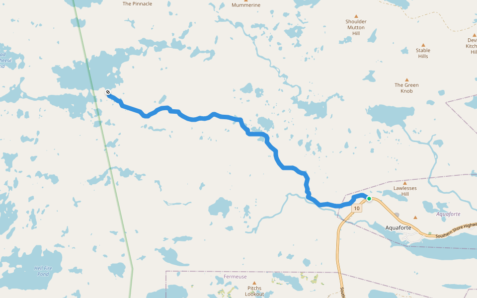 ATV Trail E-101251 walking route map in Aquaforte