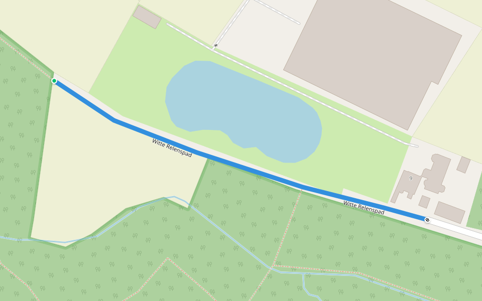 Witte Relenspad walking route map in Lier