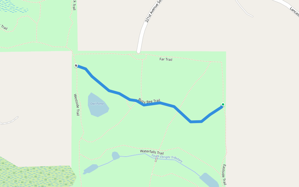 Busy Bee Trail walking route map in Sammamish