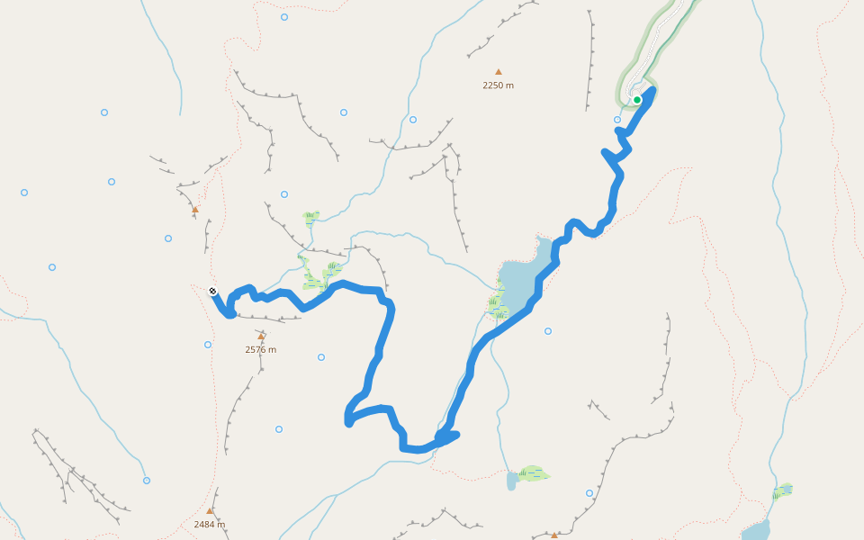 Strawberry Basin Trail #375 walking route map in Prairie City
