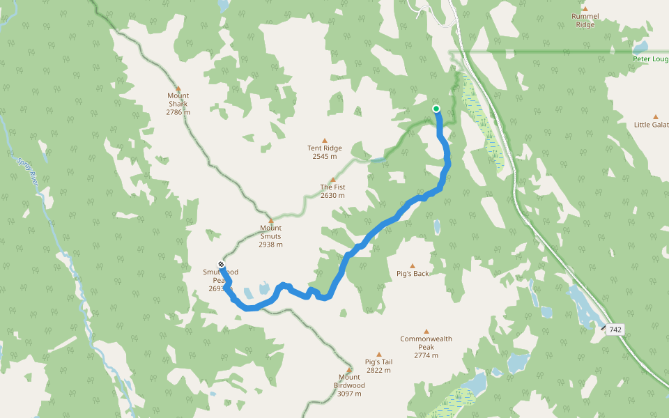 Mount Smutwood Route