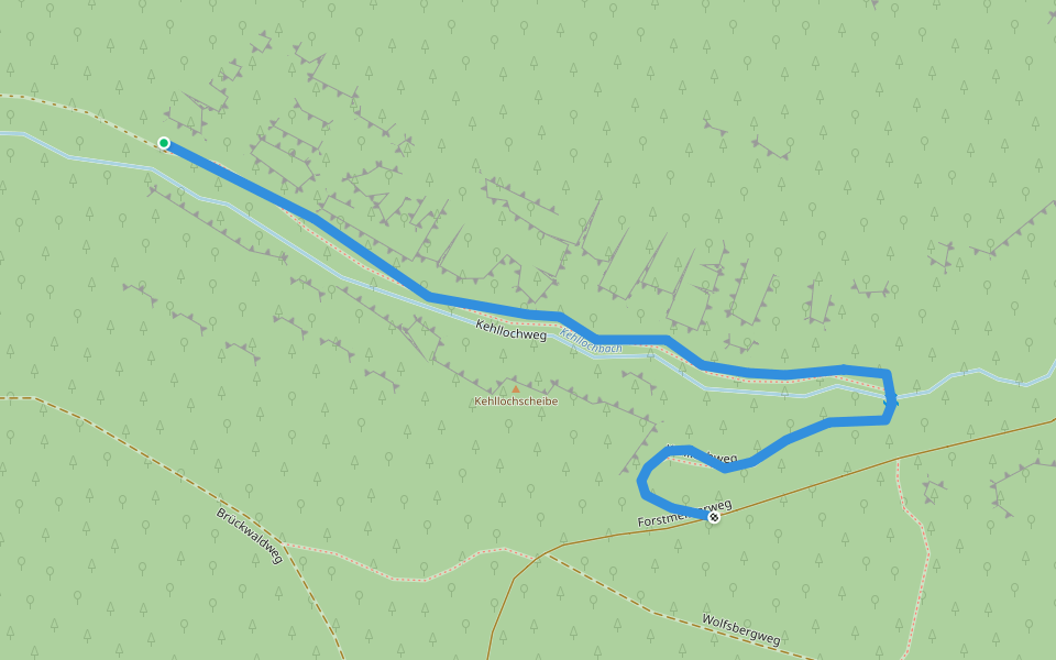 Kehllochweg walking route map in Lohmen