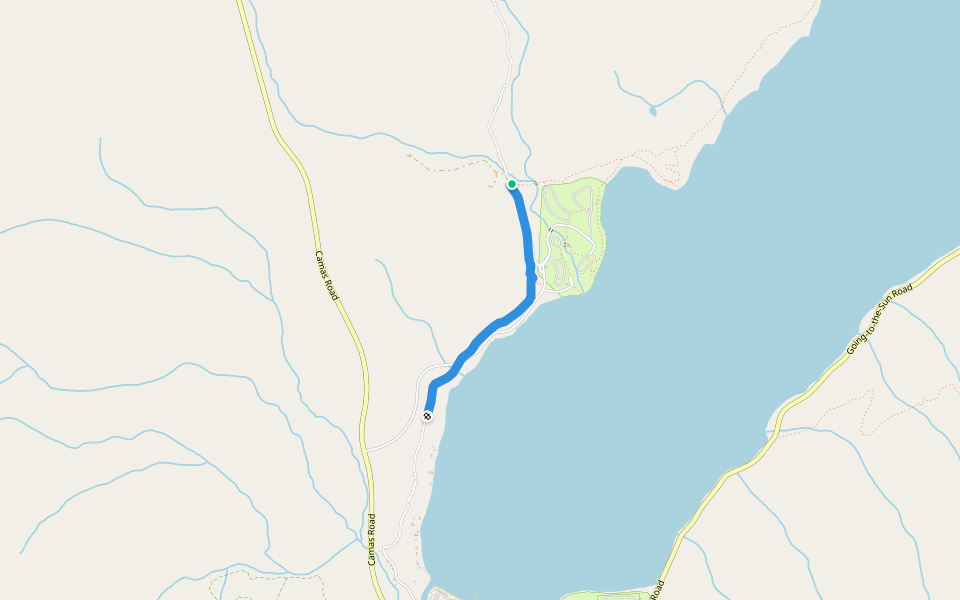 Fish Creek to Apgar Hiking Path Trail West Glacier, Montana Pacer