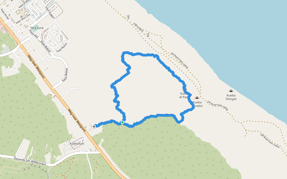 Ruta Bahada di Daniel walking route map in Daniel