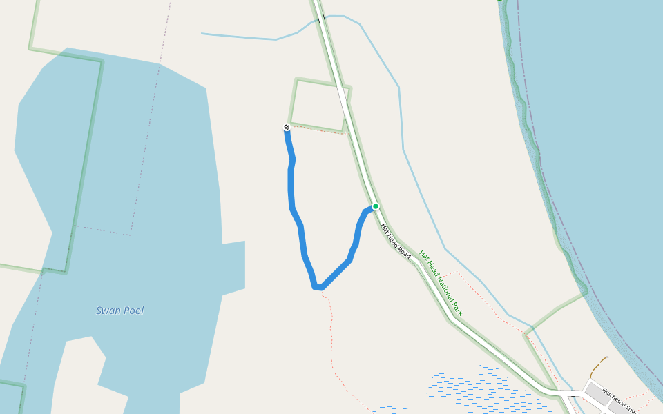 Honeytalk Trail walking route map in Hat Head