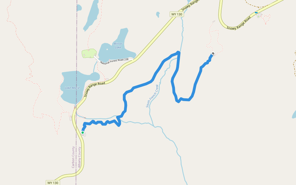 Tipple Trail walking route map in Centennial