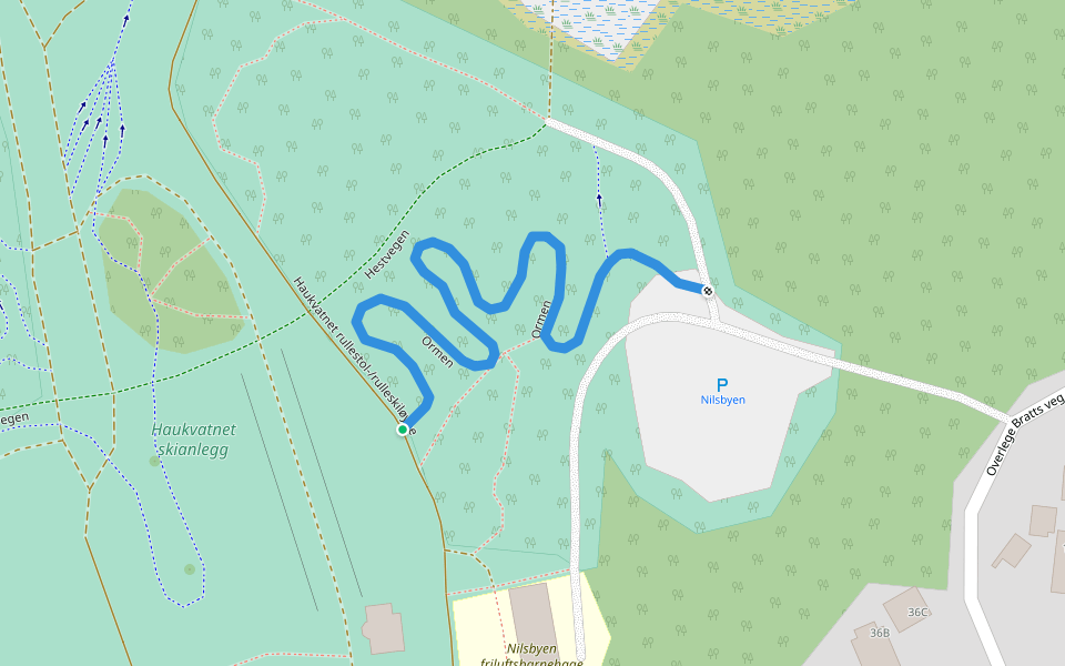 Ormen walking route map in Lian