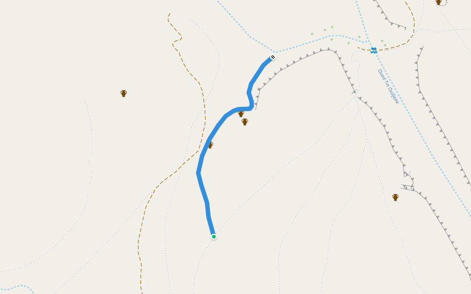 Herders Path walking route map in Djanet