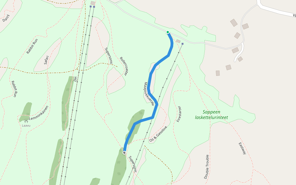 Maajoukkuerata walking route map in Metsäkulma