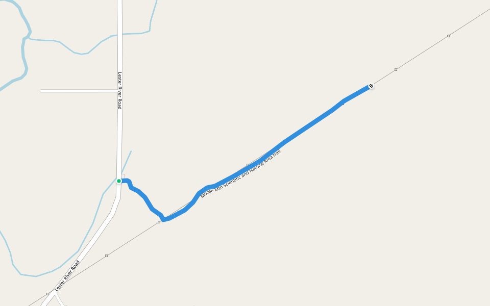 Moose Mtn Scientific and Natural Area trail walking route map in Duluth