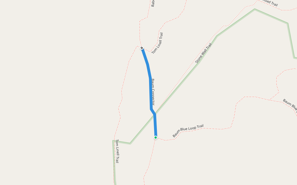 Baum Connector walking route map in Enfield