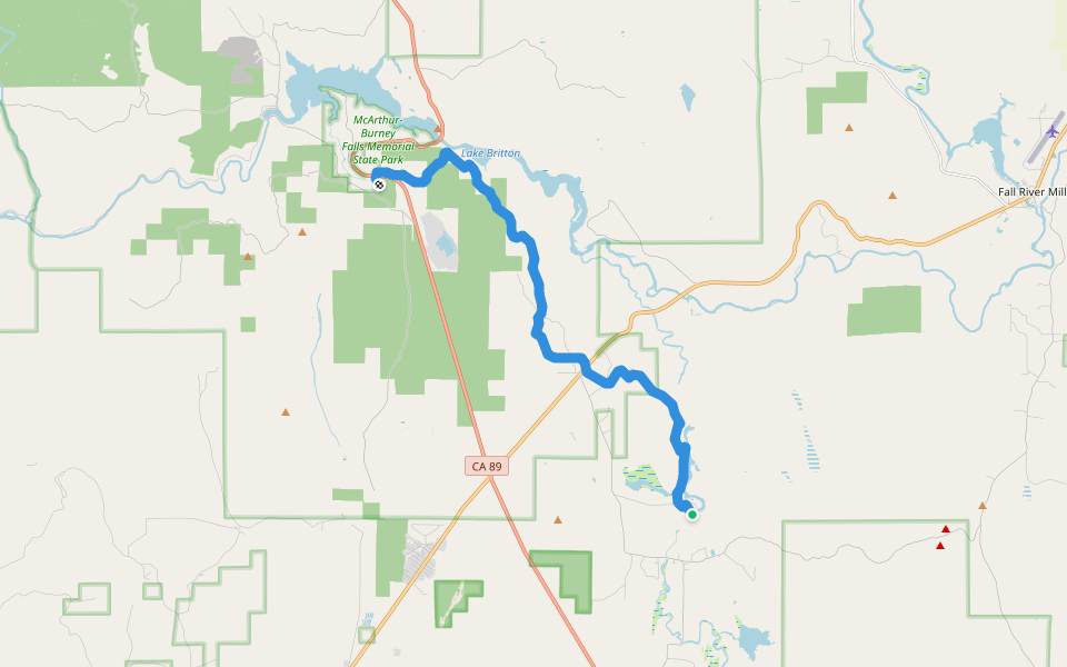 Pacific Crest National Scenic Trail #2000 walking route map in Cassel