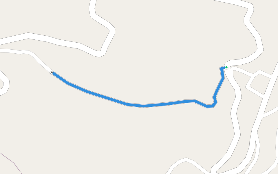 Peatonal Vereda walking route map in Omitlán