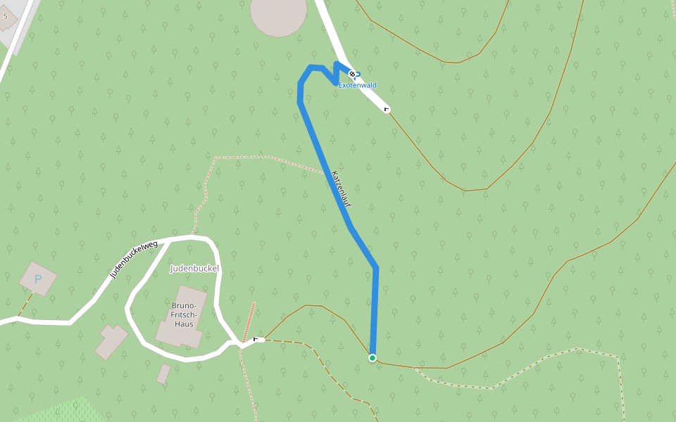 Katzenlauf walking route map in Weinheim