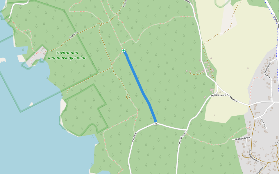 Euroopan kivisin walking route map in Suviranta