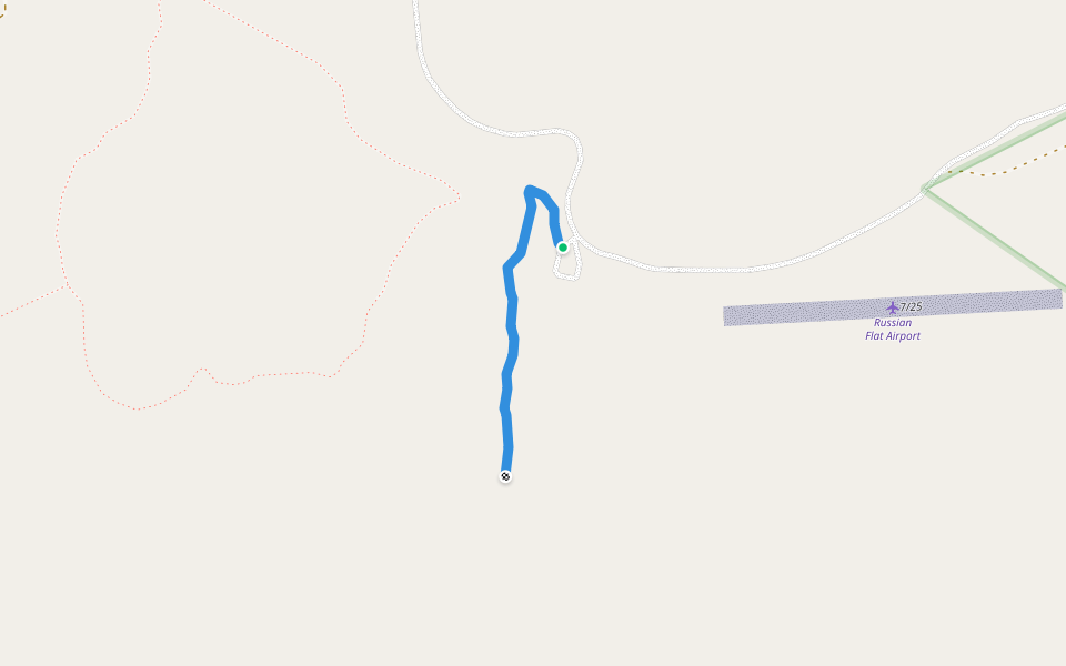 South Fork Judith Trail 439 walking route map in Hobson