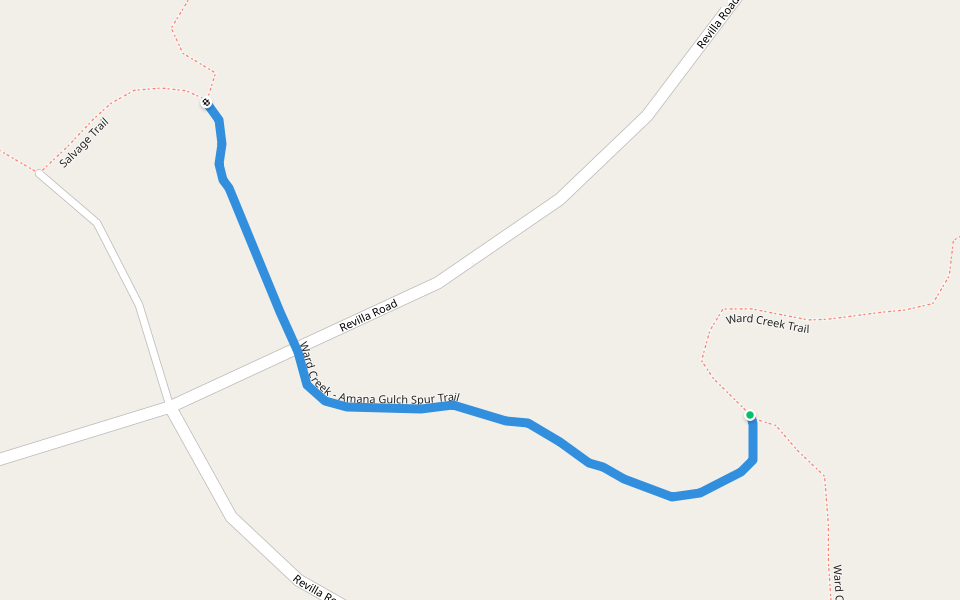 Ward Creek - Amana Gulch Spur Trail walking route map in Ketchikan