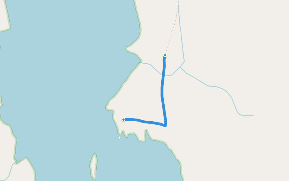 Portage Mountain Loop Trail walking route map in Petersburg