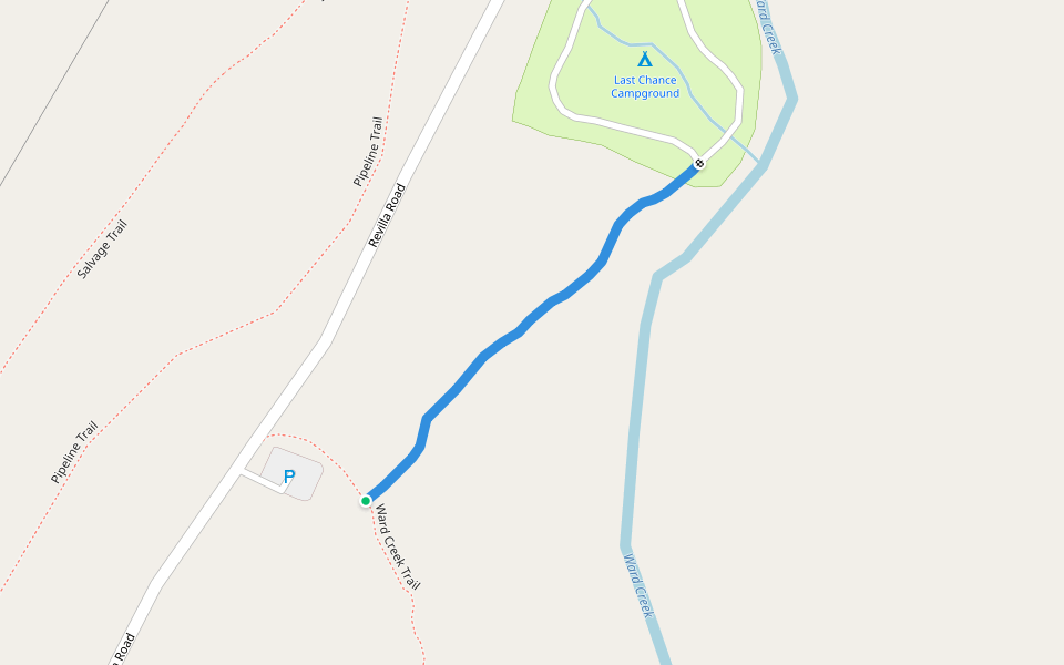 Ward Creek - Last Chance Spur Trail walking route map in Ketchikan