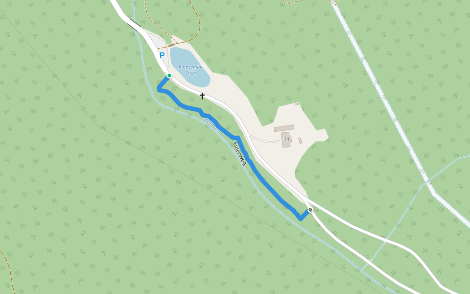 Eulenweg walking route map in Ybbssteinbach
