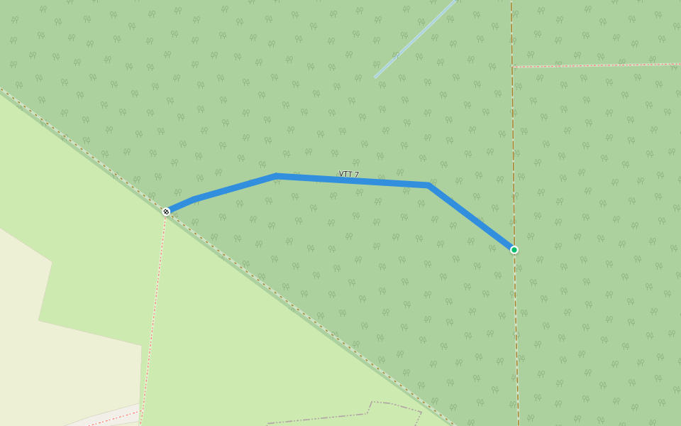 VTT 7 walking route map in Liffré