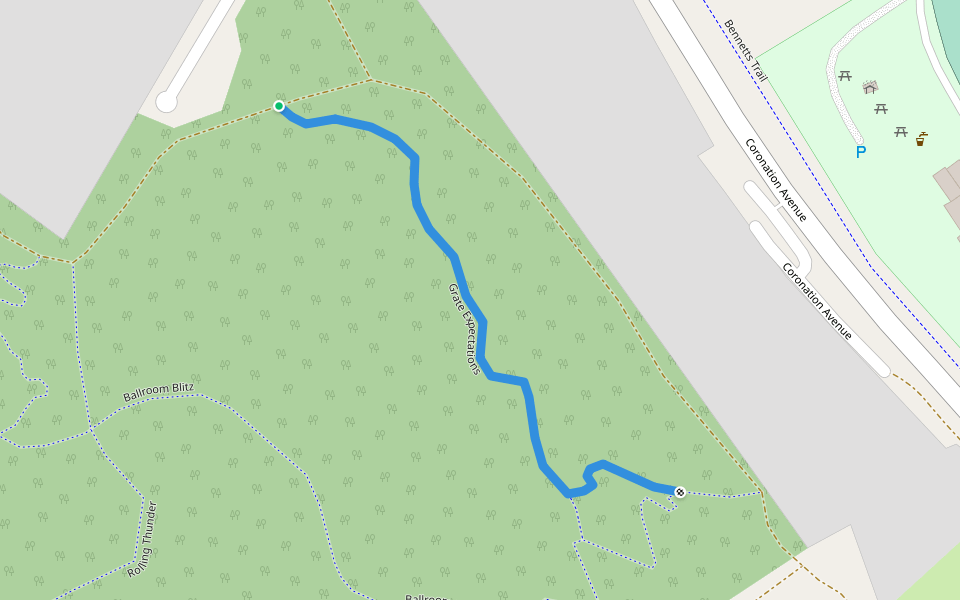 Grate Expectations walking route map in Bright