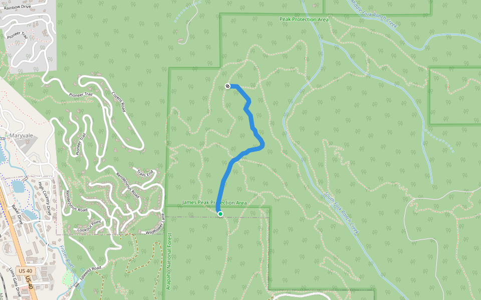 Winterwoods Trail Hiking Winter Park, Colorado Pacer