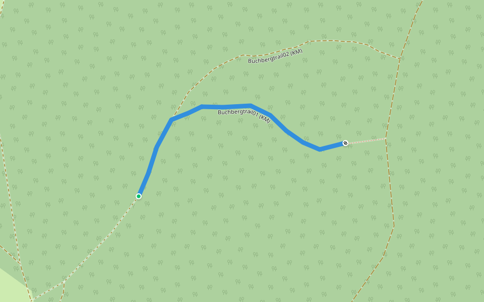 Buchbergtrail01 (KM) walking route map in Seubersdorf in der Oberpfalz