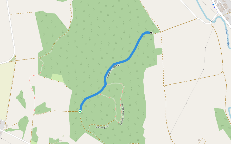 Mantlachtrail02(KM) walking route map in Velburg