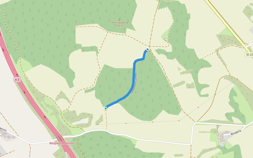Köhlerholztrail(KM) walking route map in Velburg