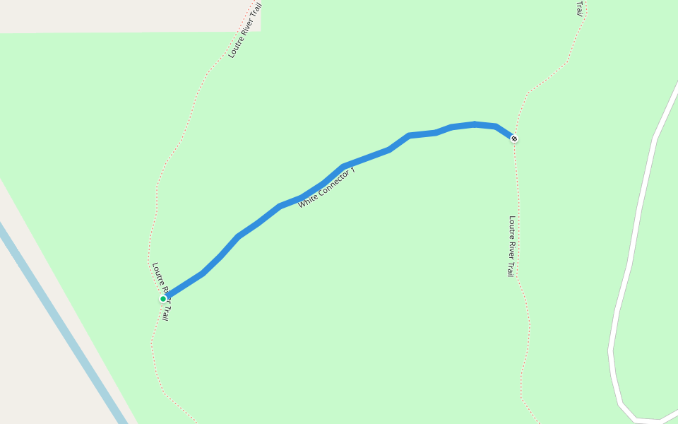 White Connector 1 walking route map in Montgomery City