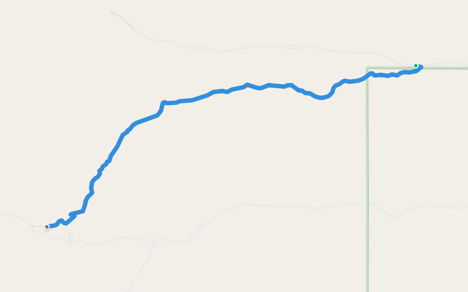 Williams Creek Trail walking route map in Salmon