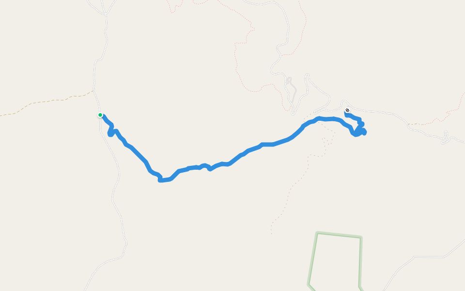Powderhouse Gulch Trail walking route map in Salmon