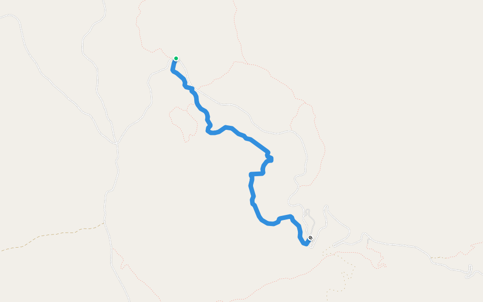 Meadow Trail walking route map in Salmon