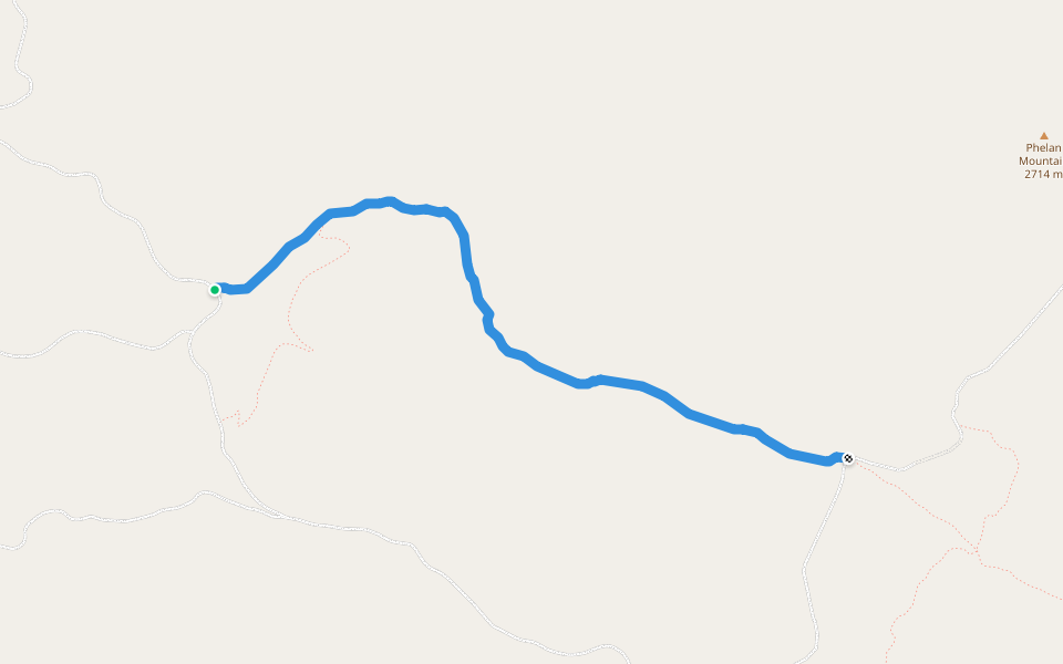 North Moccasin Trail walking route map in Salmon