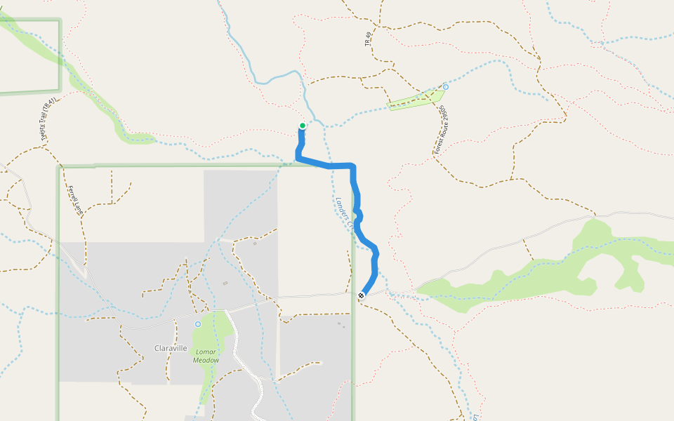 TR810 walking route map in Weldon