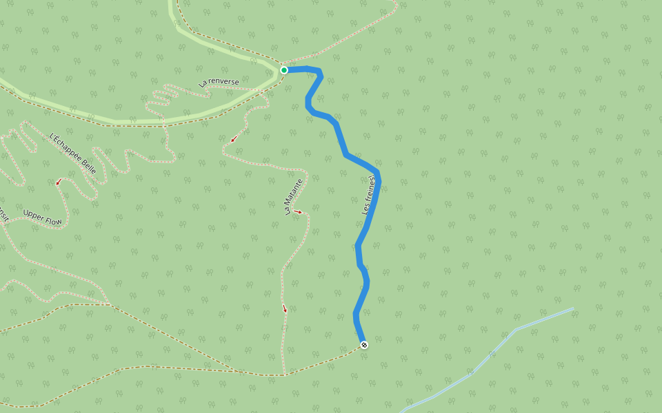 Les freines! walking route map in New Richmond