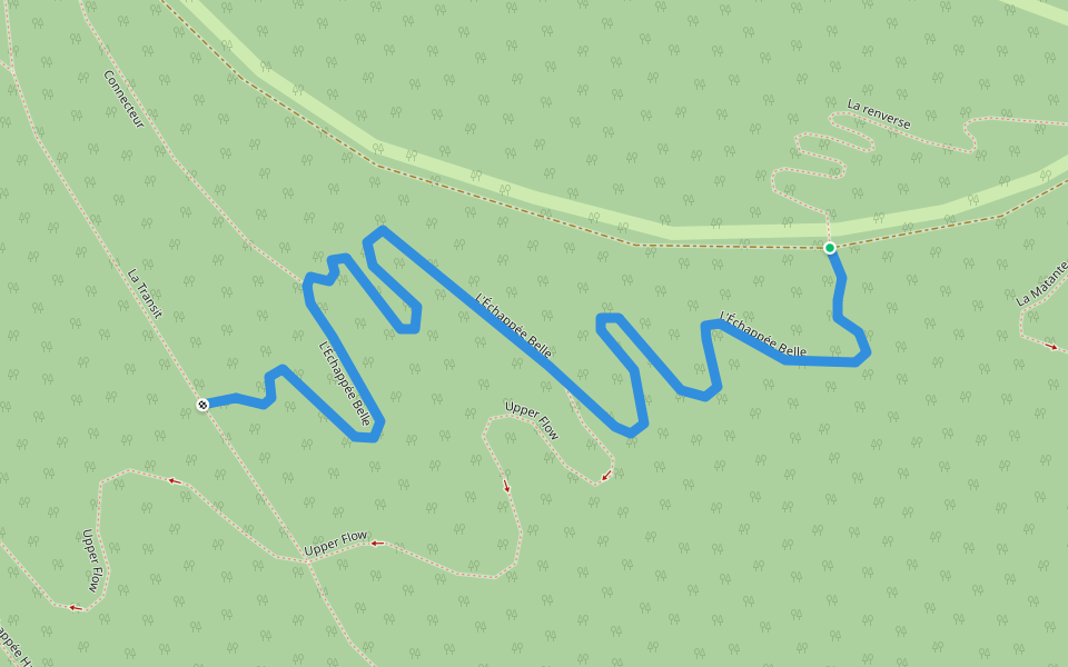 L'Échappée Belle walking route map in New Richmond