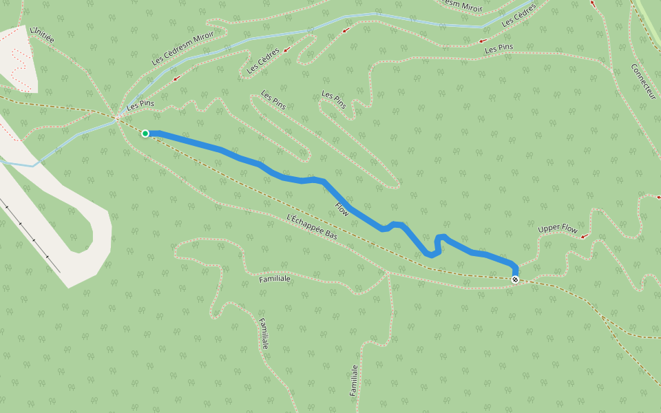 Flow walking route map in New Richmond