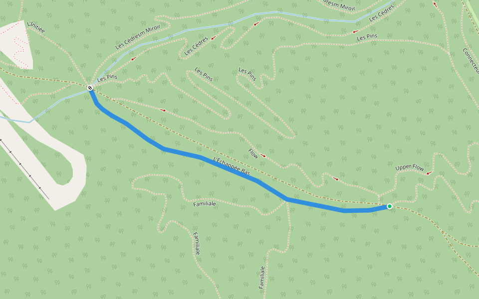 L'Échappée Bas walking route map in New Richmond