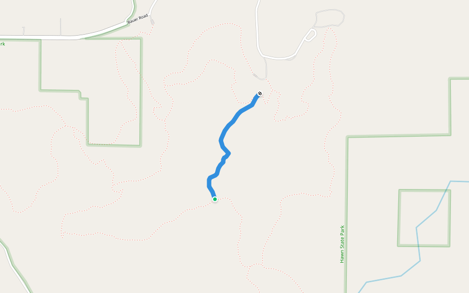 White Connector 3 walking route map in New Offenburg