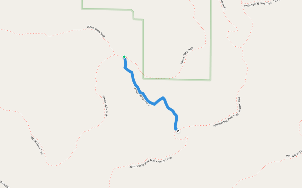 White Connector 2 walking route map in New Offenburg