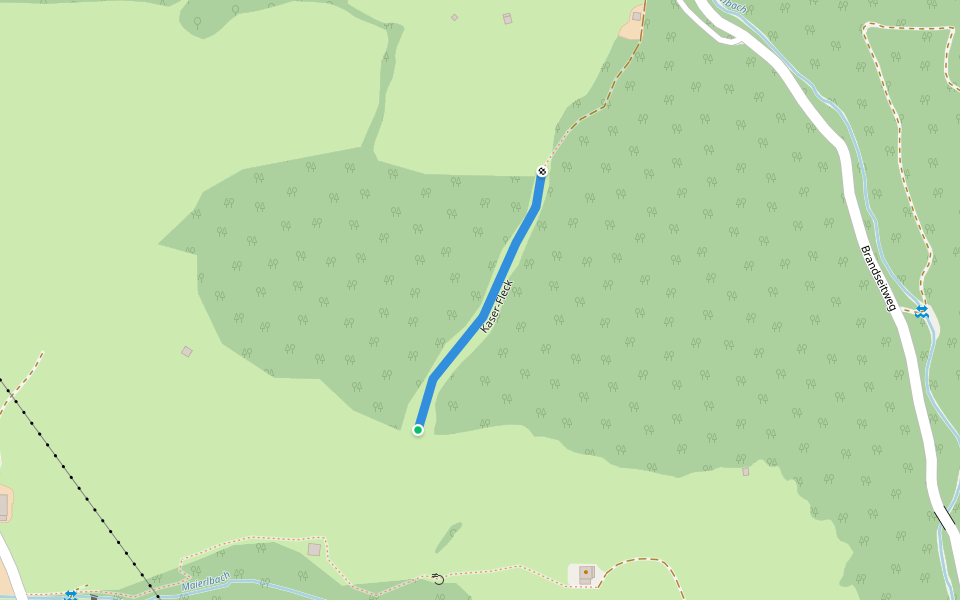 Kaser-Fleck walking route map in Kirchberg in Tirol